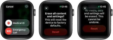 Factory Reset Apple Watch