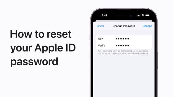 reset Apple ID password